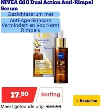 Bol.com NIVEA Q10 Dual Action Anti-Rimpel Serum aanbieding