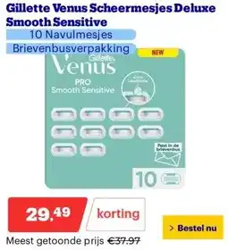 Bol.com Gillette Venus Scheermesjes Deluxe Smooth Sensitive aanbieding