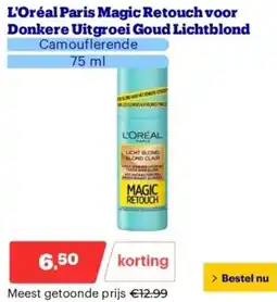 Bol.com L’Oréal Paris Magic Retouch voor Donkere Uitgroei Goud Lichtblond aanbieding