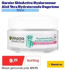 Bol.com Garnier SkinActive Hyaluronzuur Aloë Vera Hydraterende Dagcrème aanbieding