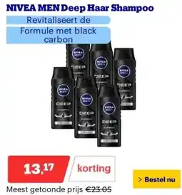 Bol.com NIVEA MEN Deep Haar Shampoo aanbieding