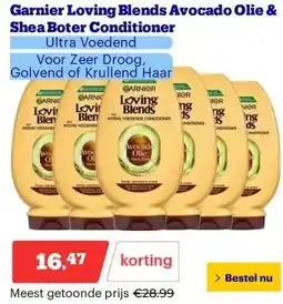 Bol.com Garnier Loving Blends Avocado Olie & Shea Boter Conditioner aanbieding