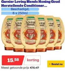 Bol.com Garnier Loving Blends Honing Goud Herstellende Conditioner Voordeelverpakking aanbieding