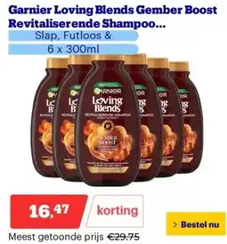 Bol.com Garnier Loving Blends Gember Boost Revitaliserende Shampoo Voordeelverpakking aanbieding