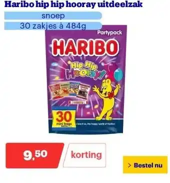 Bol.com Haribo hip hip hooray uitdeelzak aanbieding