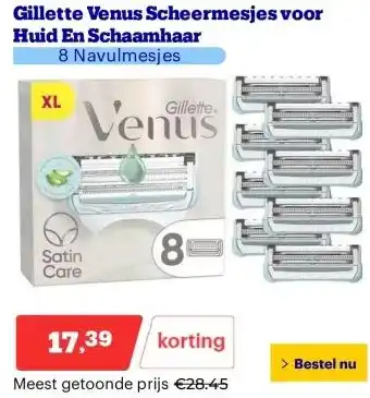 Bol.com Gillette Venus Scheermesjes voor Huid En Schaamhaar aanbieding