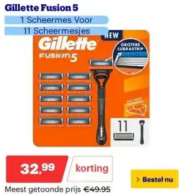 Bol.com Gillette Fusion 5 aanbieding