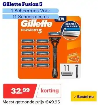 Bol.com Gillette Fusion 5 aanbieding