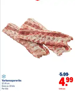 Makro Varkensspareribs aanbieding