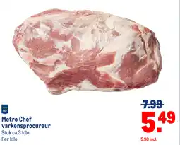 Makro Metro Chef varkensprocureur aanbieding