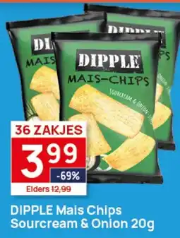 Butlon Dipple mais chips sourcream & onion aanbieding