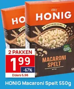 Butlon HONIG Macaroni Spelt aanbieding