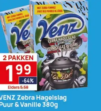 Butlon VENZ Zebra Hagelslag Puur & Vanille aanbieding