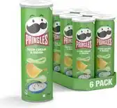 Bol.com 6x Pringles Chips Sour Cream & Onion 165 gr aanbieding