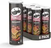 Bol.com 6x Pringles Chips Hot & Spicy 165 gr aanbieding