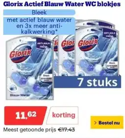 Bol.com Glorix Actief Blauw Water WC blokjes aanbieding