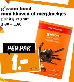 Poiesz g'woon hond mini kluiven of mergkoekies aanbieding