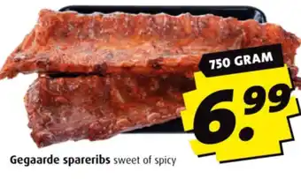 Boni Gegaarde spareribs sweet of spicy aanbieding