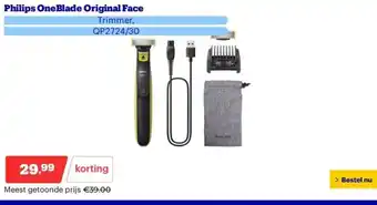 Bol.com Philips One Blade Original Face aanbieding