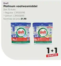 HANOS Dreft Platinum vaatwasmiddel aanbieding