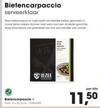 HANOS Bietencarpaccio aanbieding