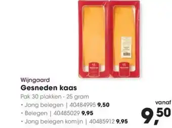 HANOS Wijngaard Gesneden kaas aanbieding