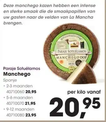 HANOS Paraje Sotuélamos Manchego aanbieding