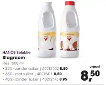 HANOS HANOS Selektie Slagroom aanbieding