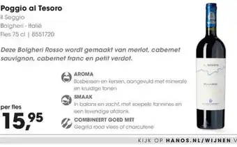 HANOS Poggio al Tesoro aanbieding