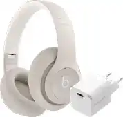 Coolblue Beats Studio Pro Crème + BlueBuilt Power Delivery Oplader met Usb C Poort 20W Wit aanbieding