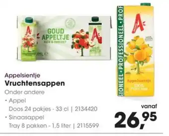 HANOS Appelsientje Vruchtensappen aanbieding