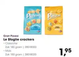 HANOS Gran Pavesi Le Sfoglie crackers aanbieding