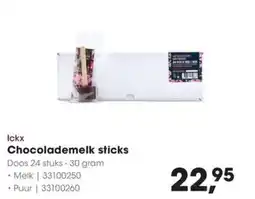 HANOS Ickx Chocolademelk sticks aanbieding