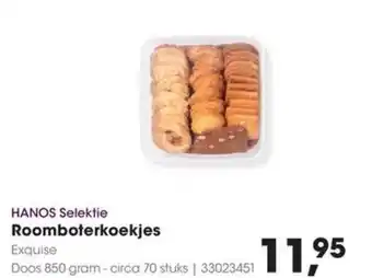 HANOS HANOS Selektie Roomboterkoekjes aanbieding