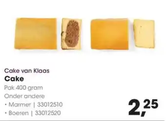 HANOS Cake van Klaas Cake aanbieding