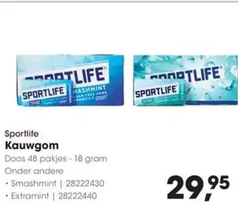 HANOS Sportlife Kauwgom aanbieding