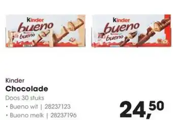 HANOS Kinder Chocolade aanbieding