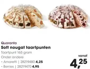 HANOS Quaranta Soft nougat taartpunten aanbieding