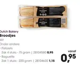 HANOS Dutch Bakery Broodjes aanbieding