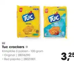 HANOS LU Tuc crackers aanbieding