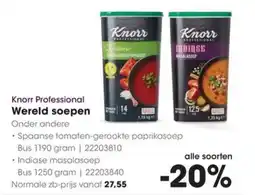 HANOS Knorr Professional Wereld soepen aanbieding