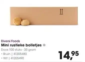 HANOS Diversi Foods Mini rustieke bolletjes aanbieding