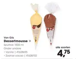 HANOS Van Gils Dessertmousse * aanbieding