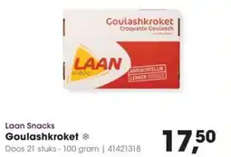 HANOS Laan Snacks Goulashkroket aanbieding