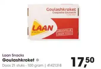 HANOS Laan Snacks Goulashkroket aanbieding