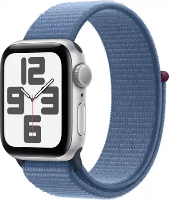 Bol.com Apple Watch SE - 40mm - Silver Aluminium Case with Winter Blue Sport Loop aanbieding