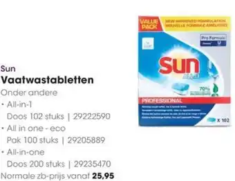 HANOS Sun Vaatwastabletten aanbieding