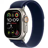 Coolblue Apple Watch Ultra 2 4G 49mm Zilver Trail Band Blauw S/M aanbieding