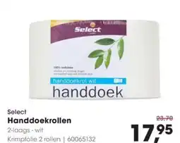 HANOS Select handdoekrol wit aanbieding