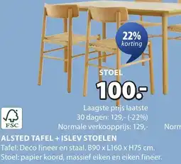 Jysk Islev stoelen aanbieding